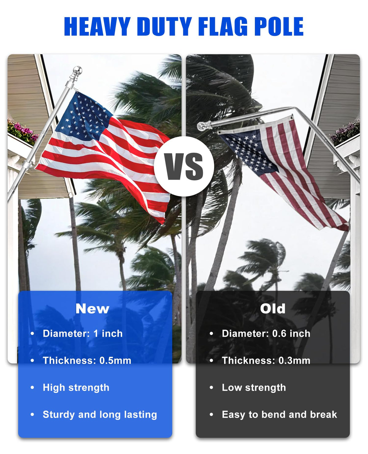 T304 Stainless Steel Flag Pole O772