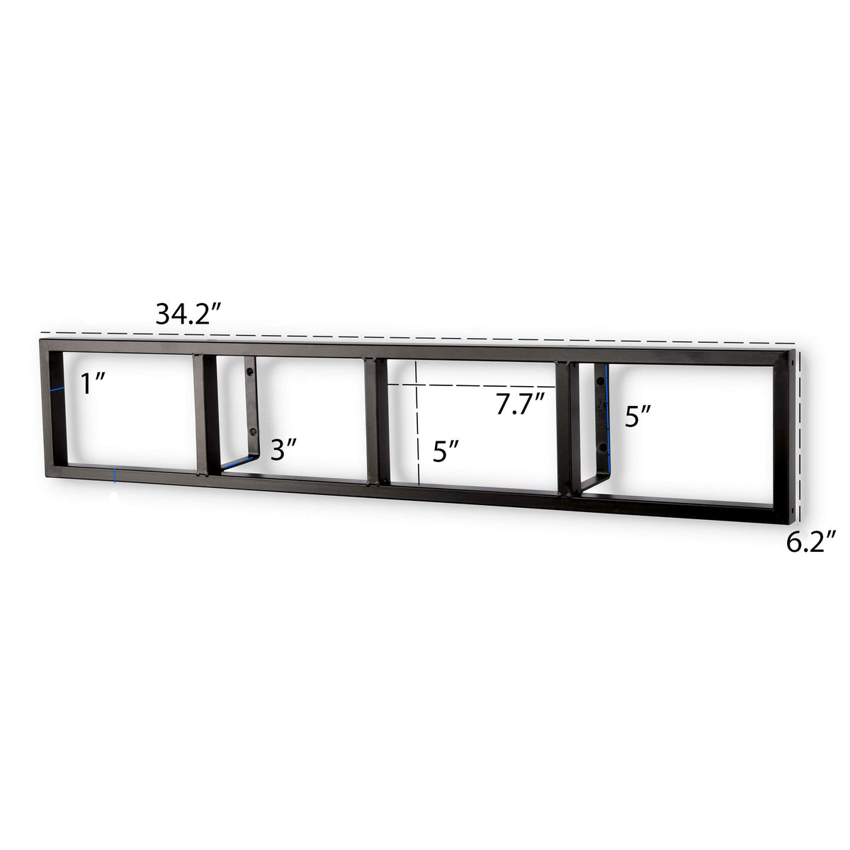 Black 34 Inch Floating Shelves Set of 3 H986