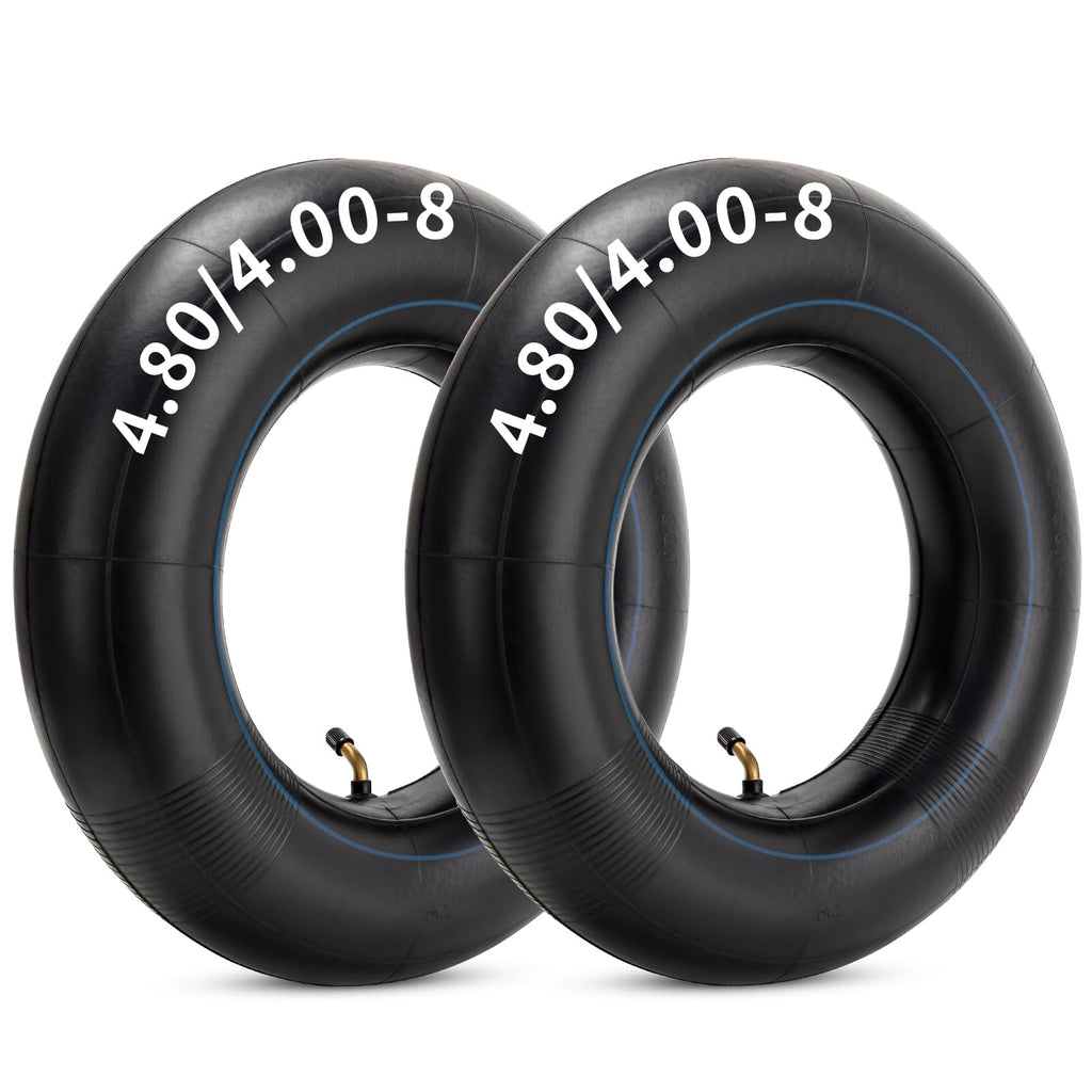 4.80/4.00-8 Replacement Tire Inner Tube with TR87 Angled Valve Pack of 2 U93986