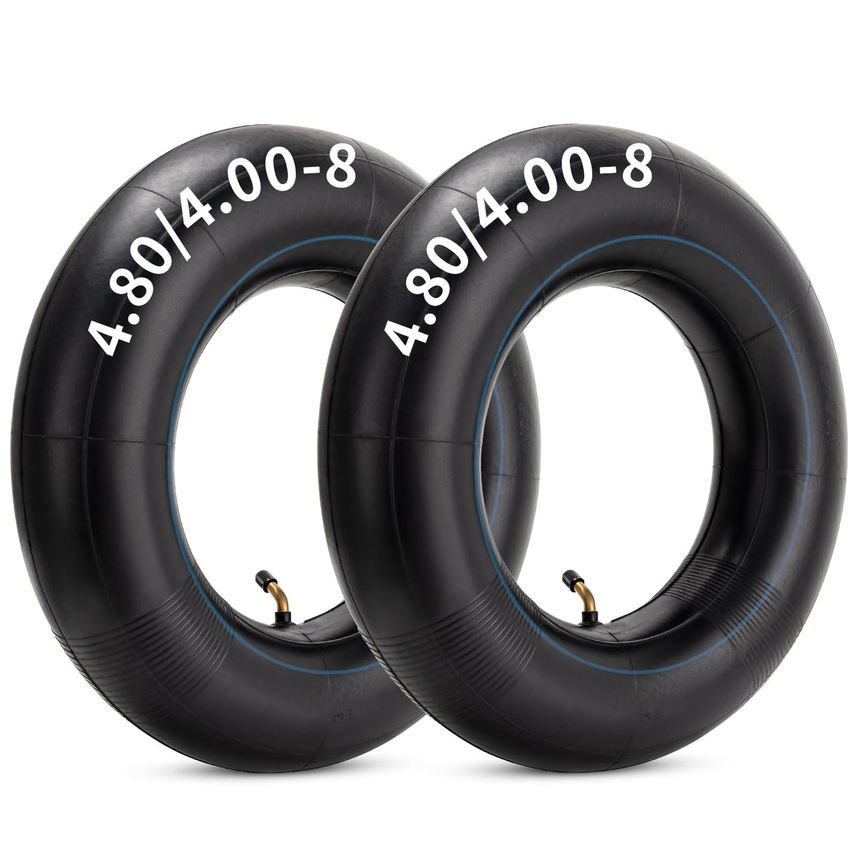 4.80/4.00-8 Replacement Tire Inner Tube with TR87 Angled Valve Pack of 2 U93986