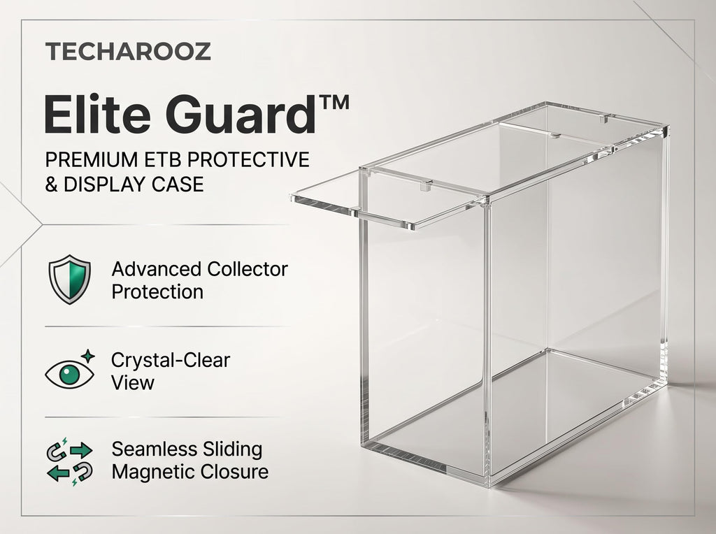Crystal Clear 8mm 5mm Acrylic Stackable Display Case with Magnetic Lid N39840