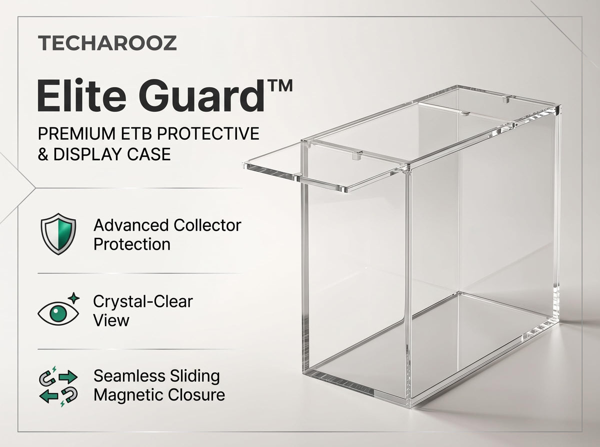 Crystal Clear 8mm 5mm Acrylic Stackable Display Case with Magnetic Lid N39840