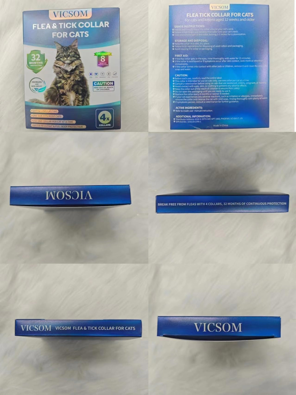 Flea Collar for Cats 4 Pack P24833
