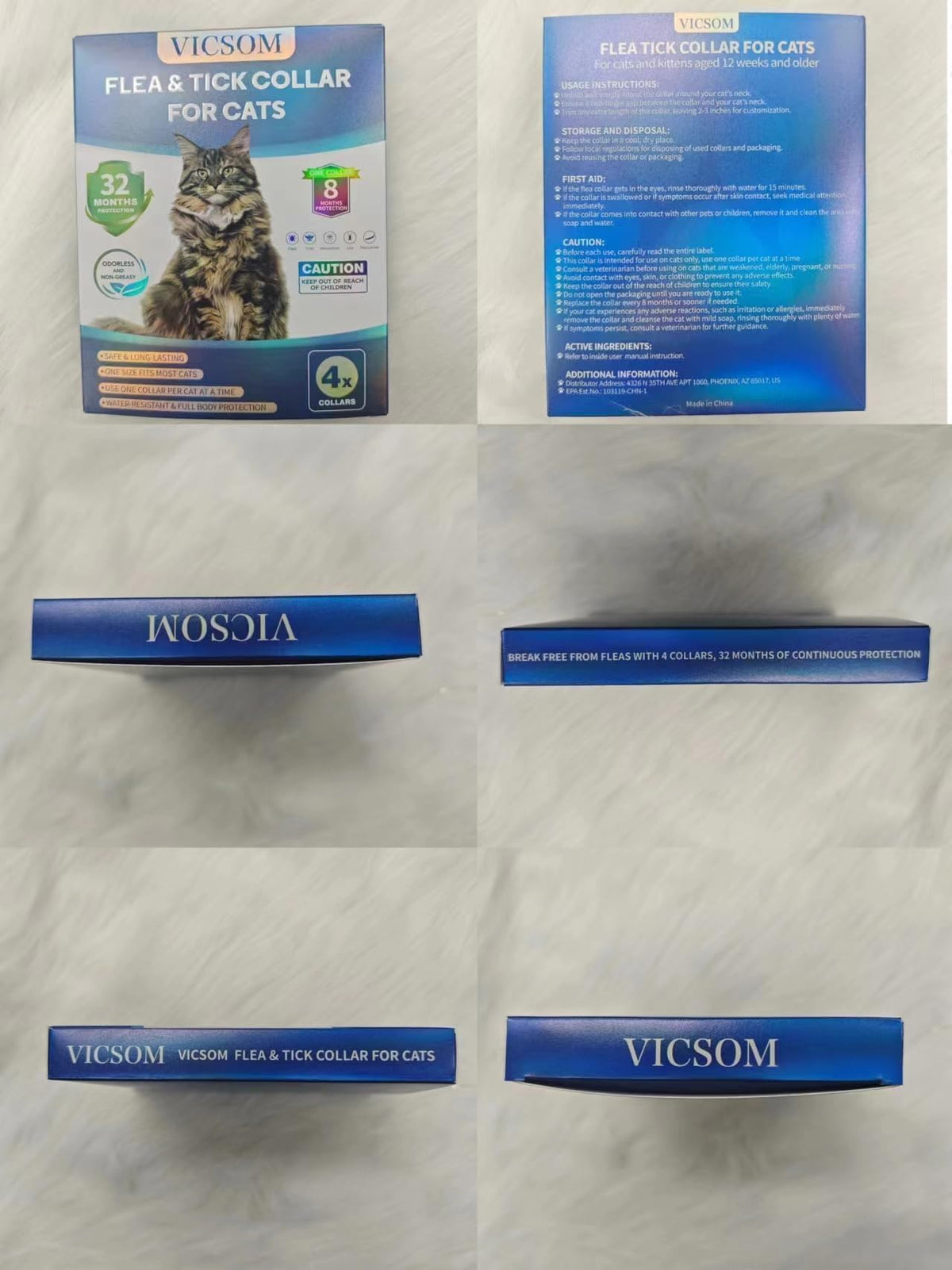 Flea Collar for Cats 4 Pack P24833