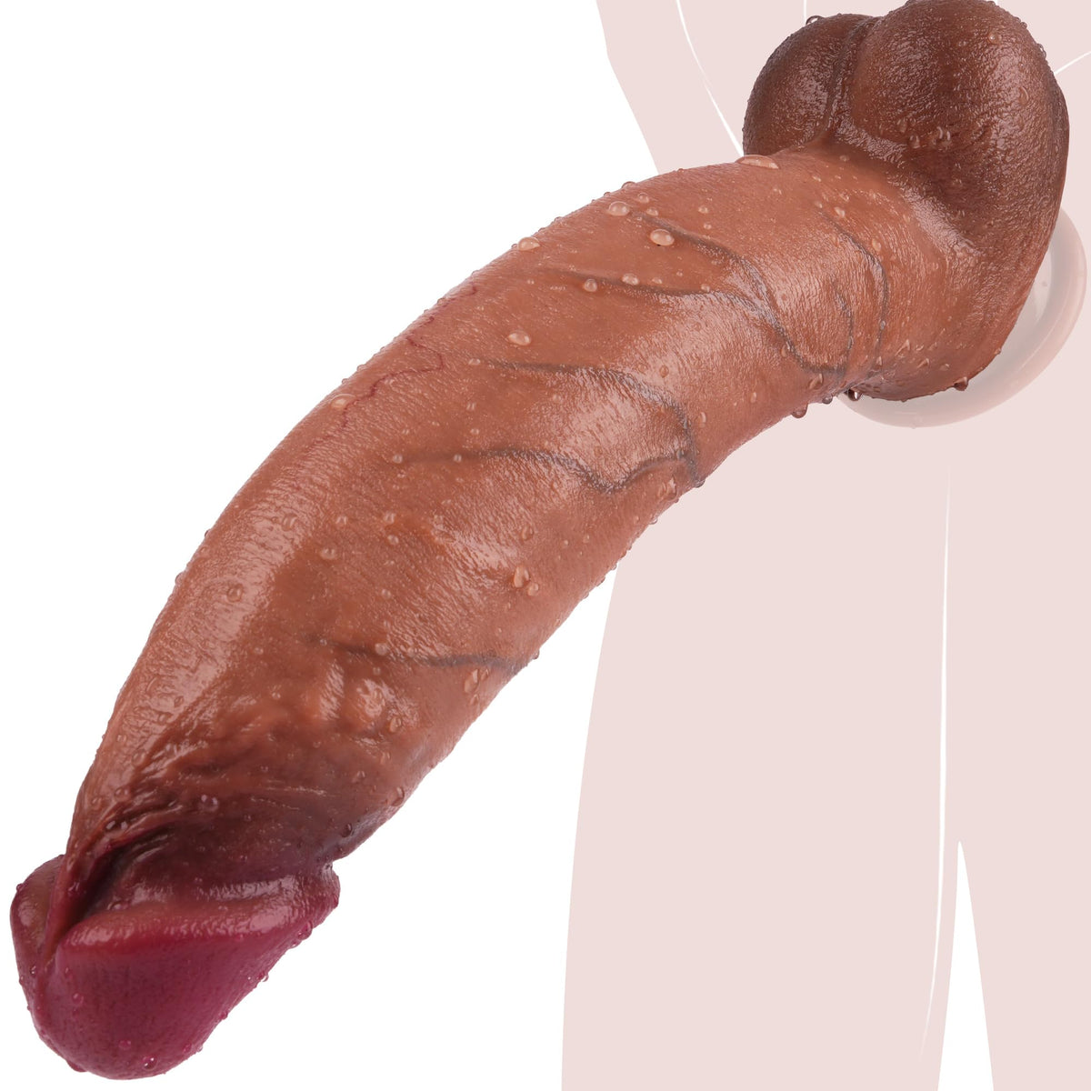 12 Inch Realistic Silicone Dildo D534