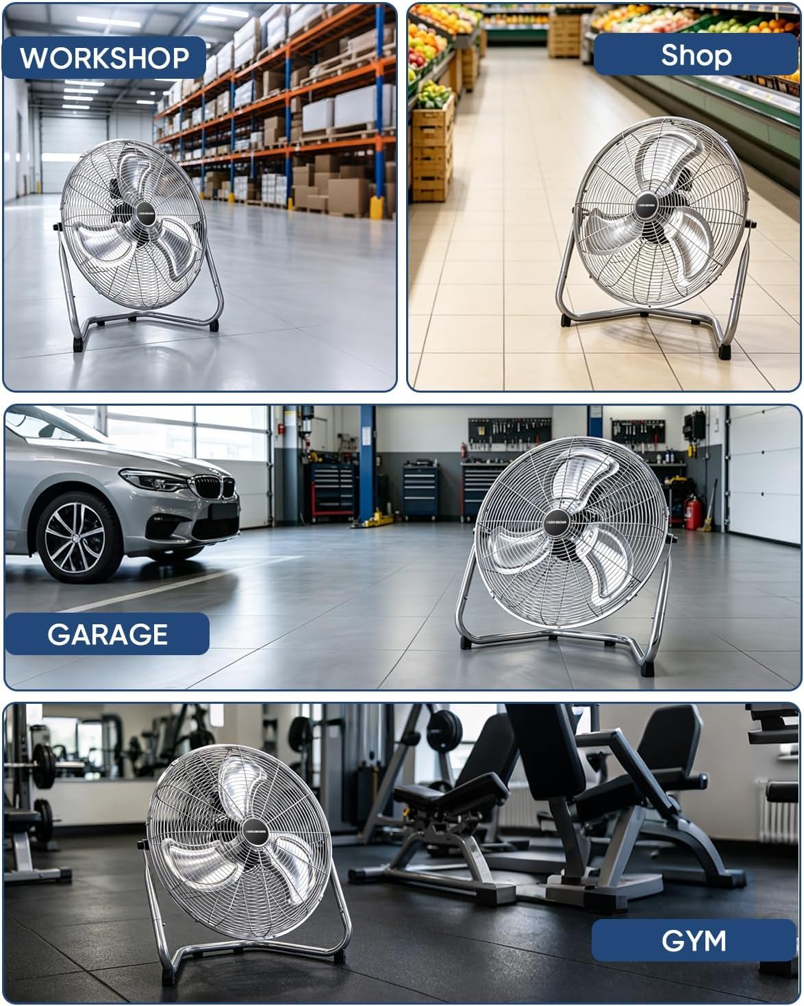 20 Inch 3 Speeds High Velocity Box Fan J802