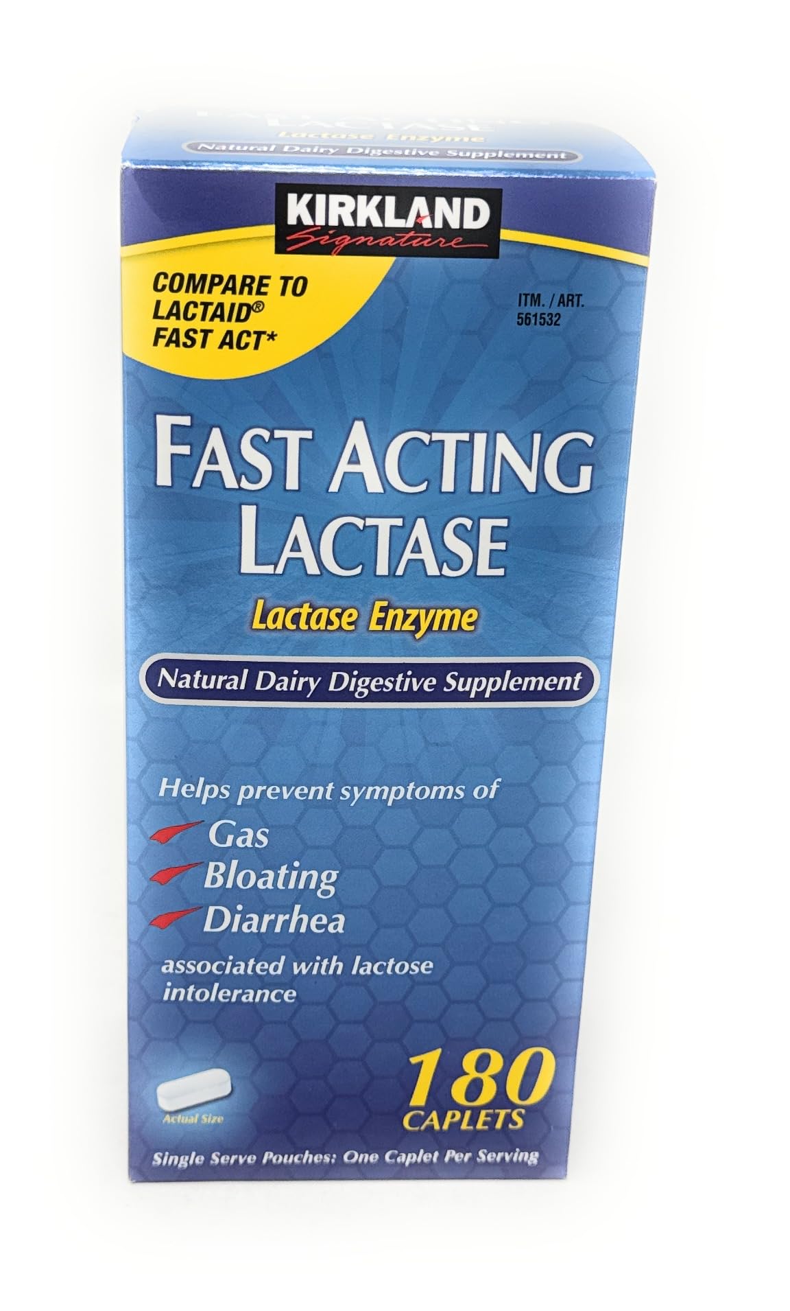 Fast Acting Lactase 180 Caplets M441734