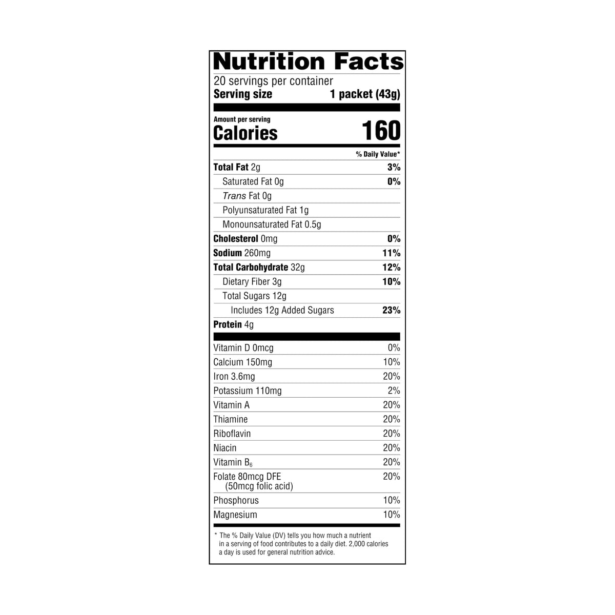 Maple & Brown Sugar Instant Oatmeal, 1.51 Oz, Pack of 40 T840