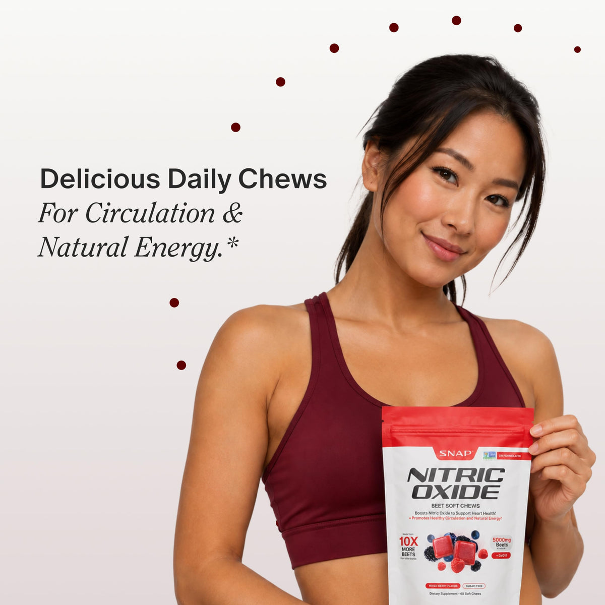Nitric Oxide Beet Root Chews + Testo Booster Bundle Z33377