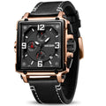 Men's Analogue Luminous Quartz Watch with Leather Strap A15088