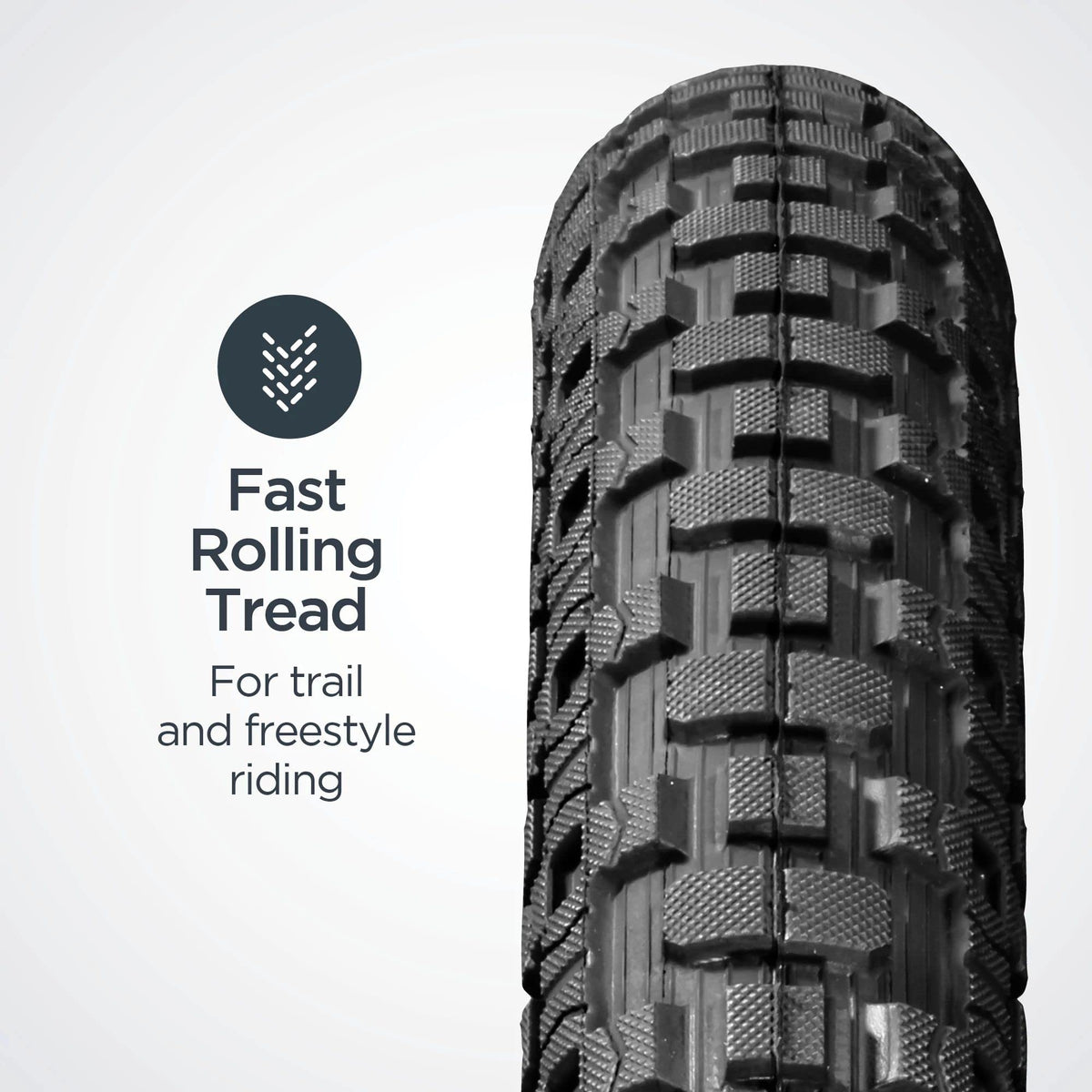 Black 20 x 2.12-Inch Bike Tire U36609