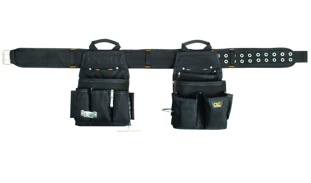 3 Piece 20 Pocket Black Tool Belt G65082