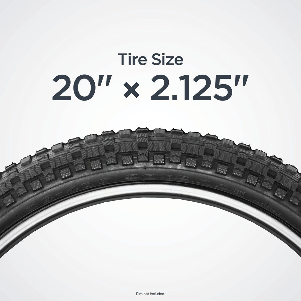 Black 20 x 2.12-Inch Bike Tire U36609