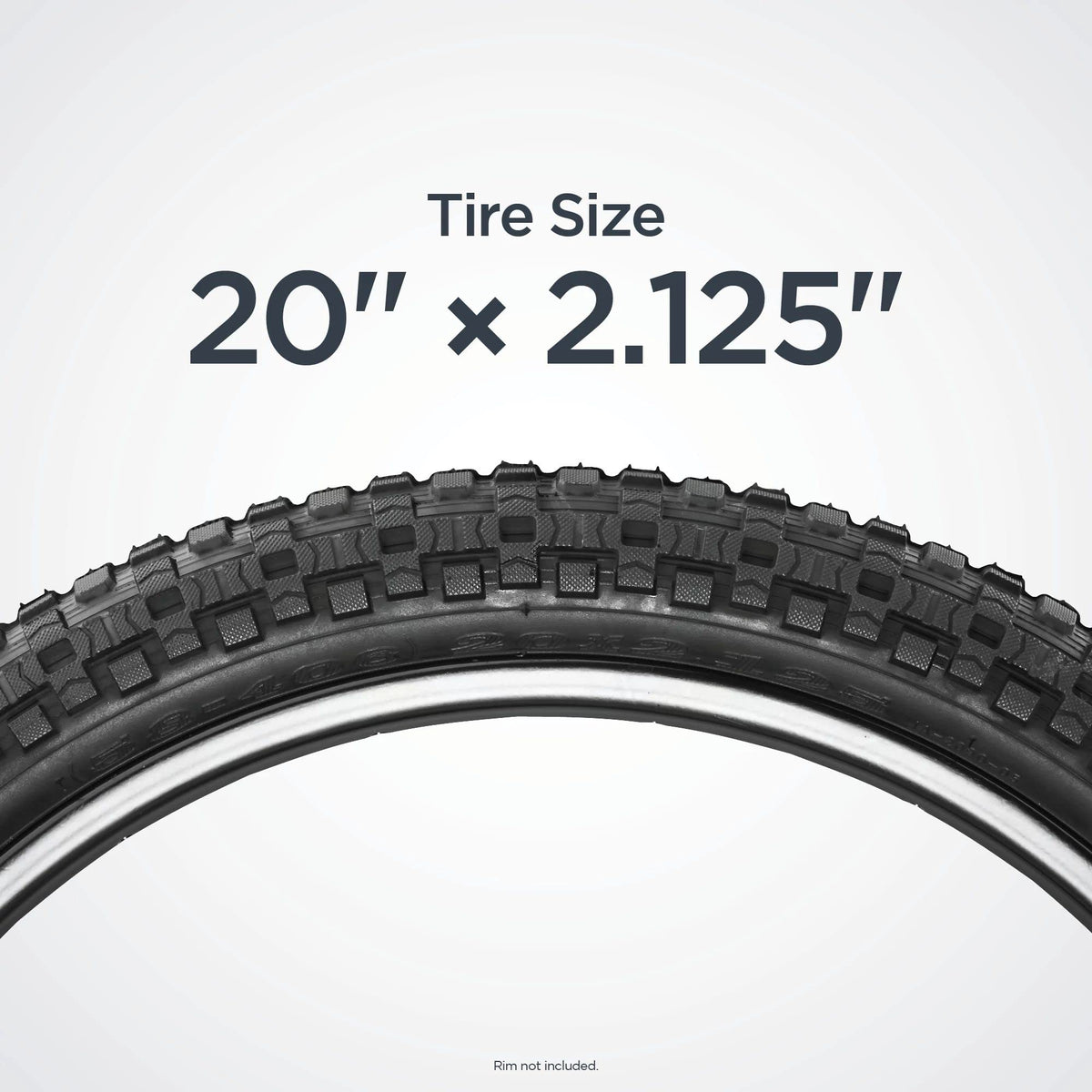 Black 20 x 2.12-Inch Bike Tire U36609