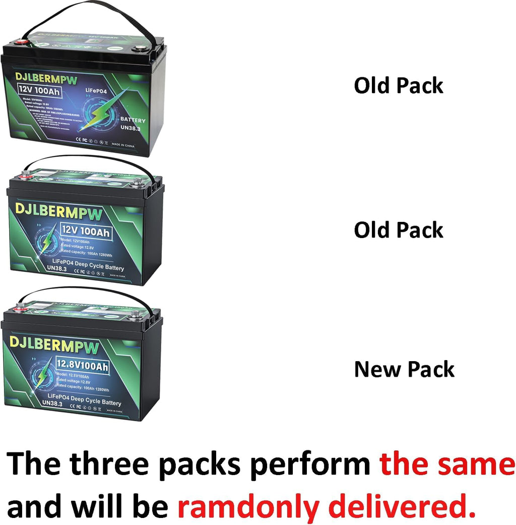 12.8V 100Ah LiFePO4 Lithium Battery W590226