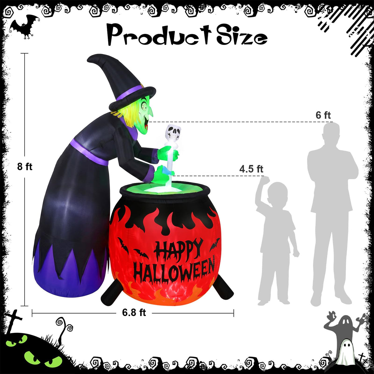 8FT Halloween Inflatable Q365