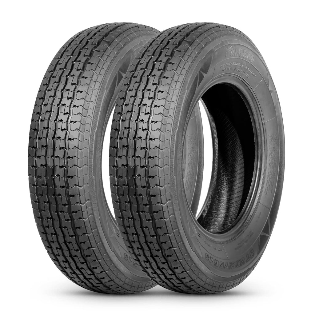 ST205/75R15 8PR Load Range D Radial Trailer Tires Set of 2 O706