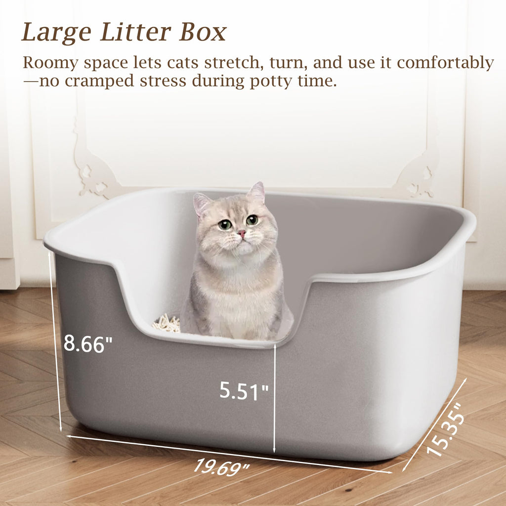 Large High Sides Cat Litter Box W8785