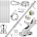 6 FT Stainless Steel Spinning Flag Pole N2662