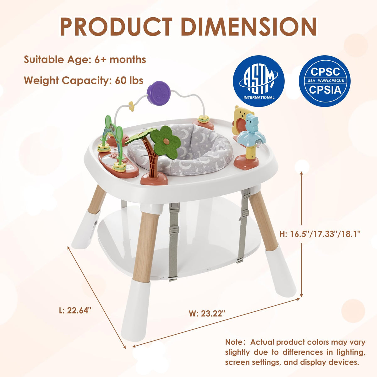 Baby Activity Center, 6-in-1 Stationary Jumper P311