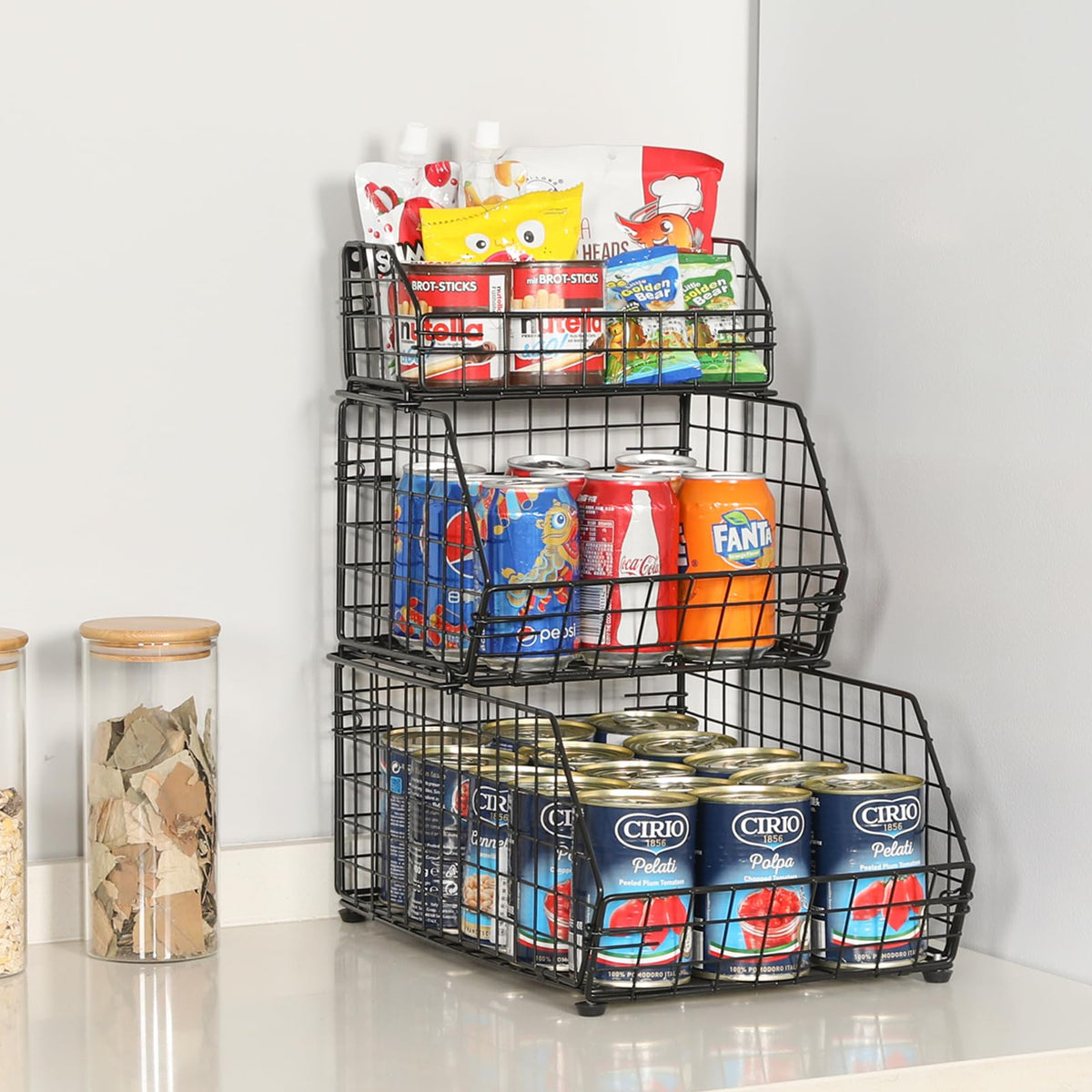 3-Tier Stackable Wire Fruit Basket H2141