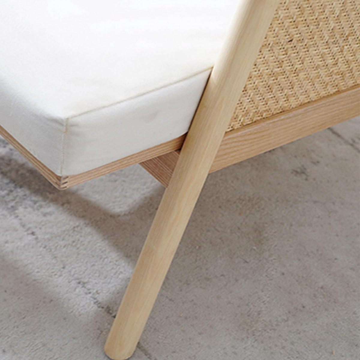 Rattan Wood Wicker Sofa Chair J55482