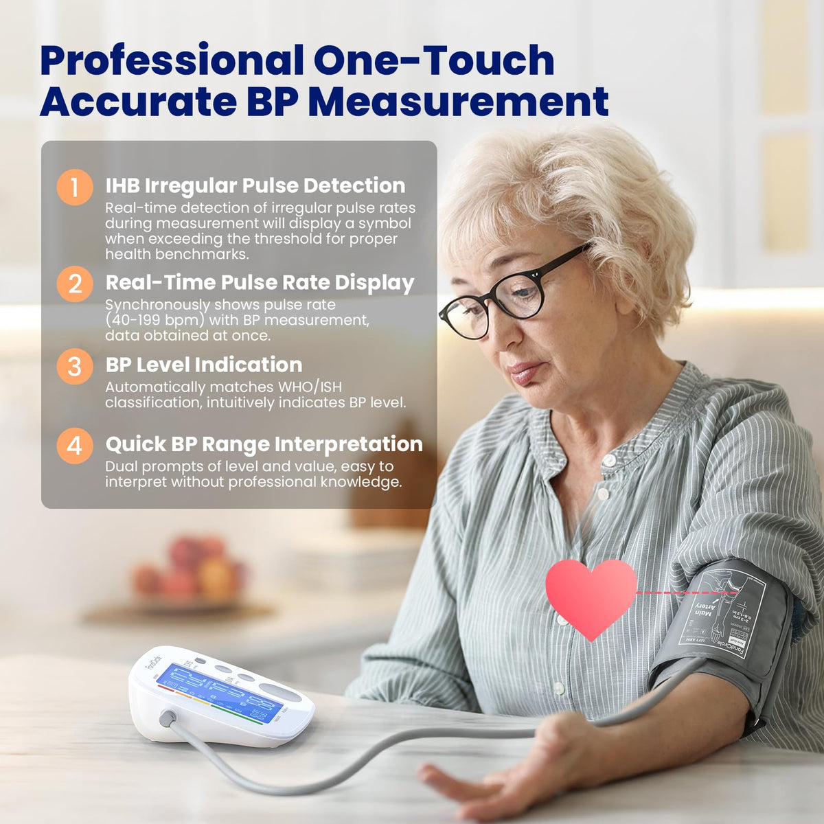 Digital Upper Arm Blood Pressure Monitor J2637