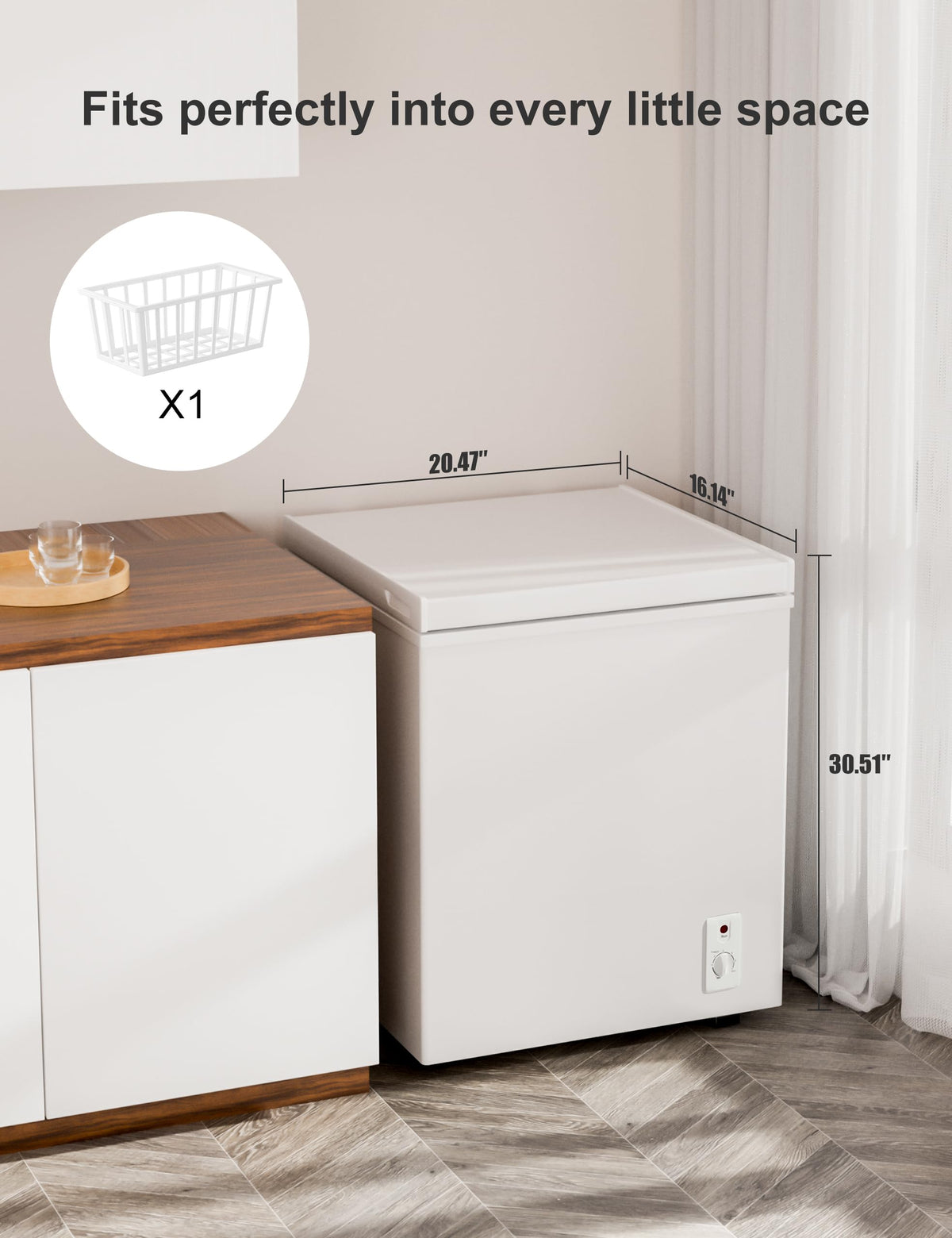 3.5 Cu. Ft White Chest Freezer W89122