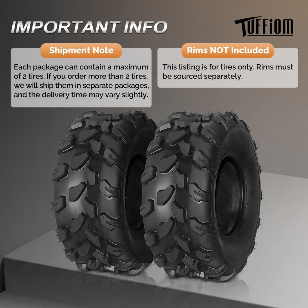 Set of 2 18x7-8 All-Terrain Mud Tires J216