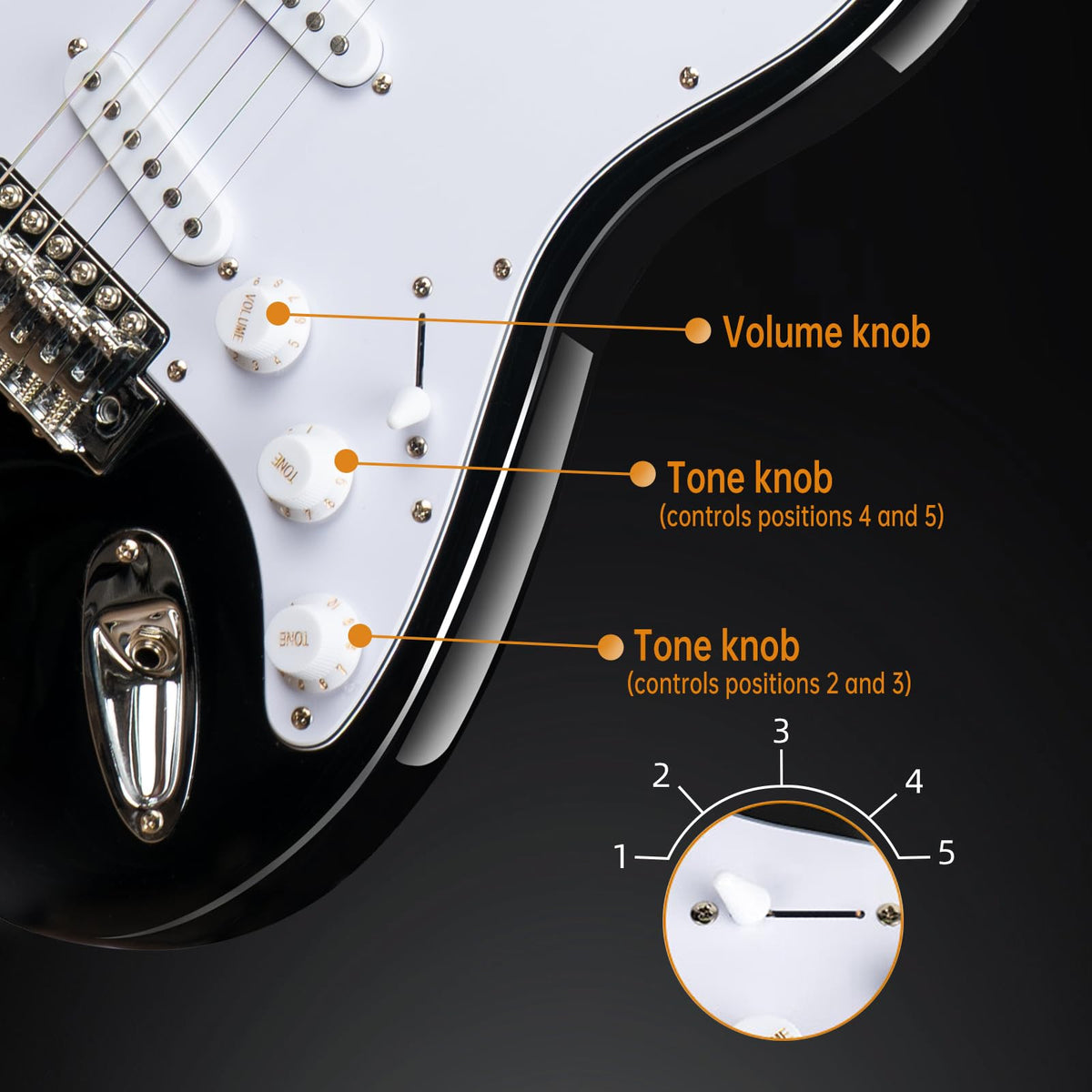39" Electric Guitar Set with Amp Bag Tuner Y425327