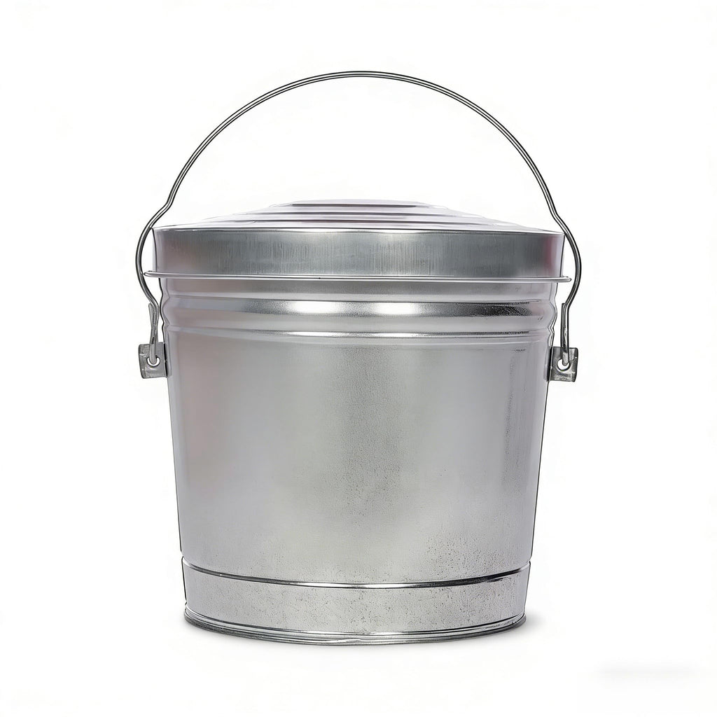 6 Gallon Galvanized Steel Storage Can with Locking Lid A866779