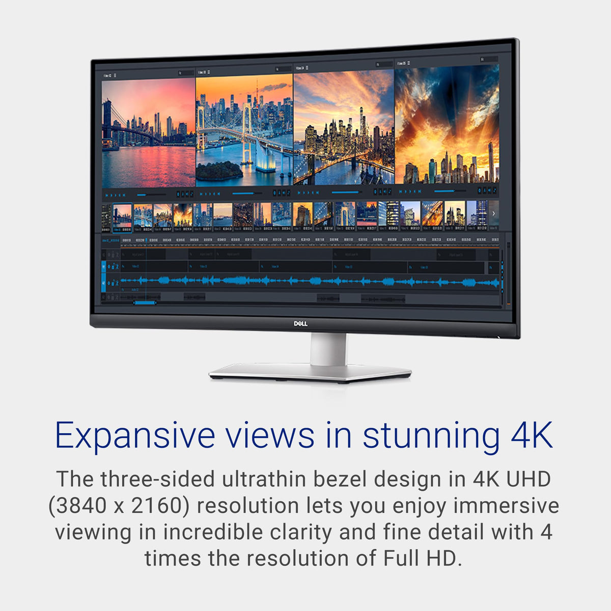 32 Inch Curved 4K UHD VA Monitor A43962