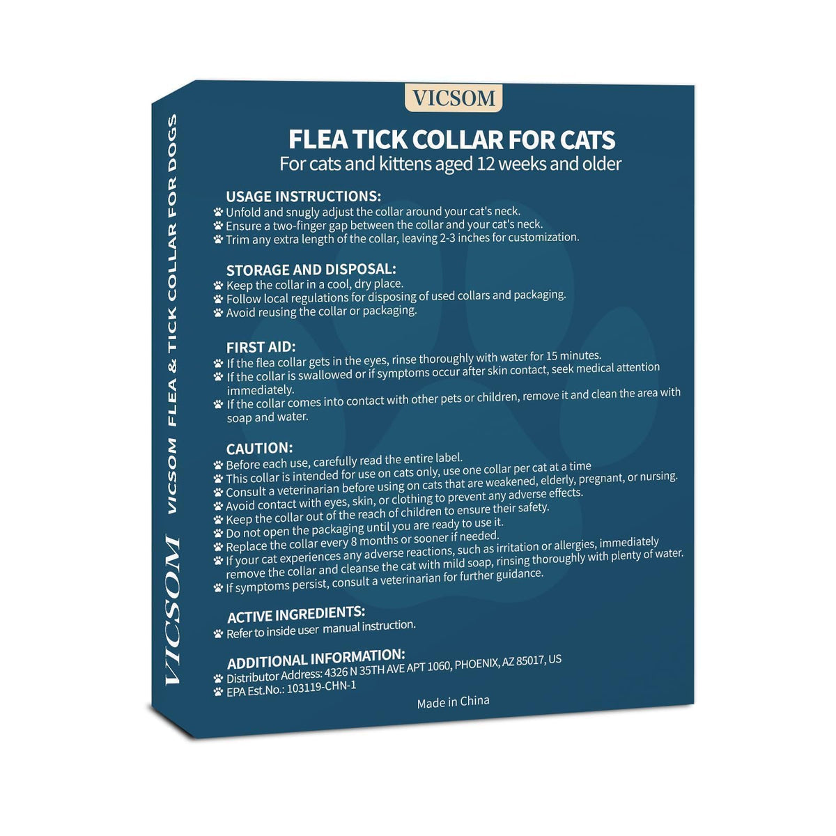 Flea Collar for Cats 4 Pack P24833