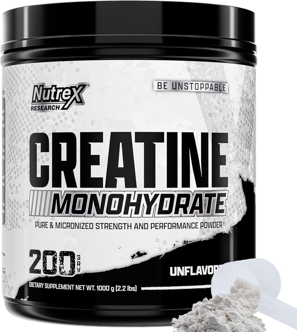 Micronized Creatine Monohydrate Powder 200 Servings 1KG Unflavored V266