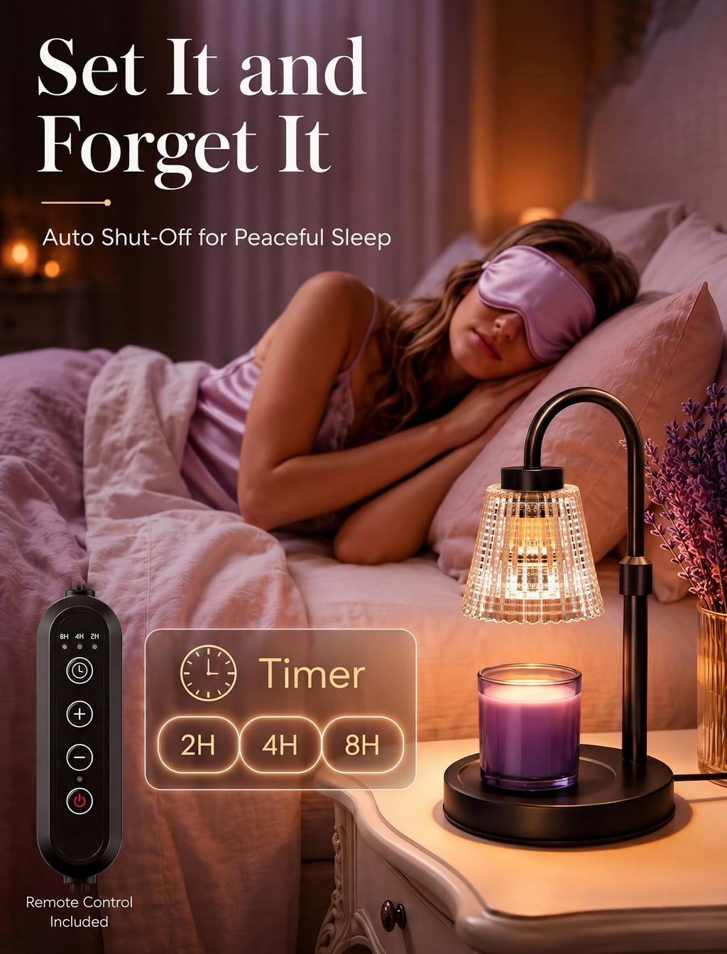 Candle Warmer Lamp with Timer and Dimmer P5578