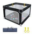 Baby Playpen with Mesh and Anti-Slip Base D545