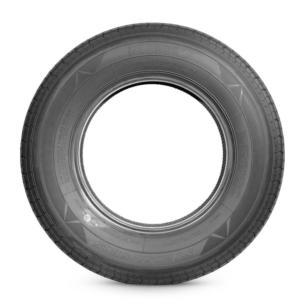 ST205/75R15 8PR Load Range D Radial Trailer Tires Set of 2 O706