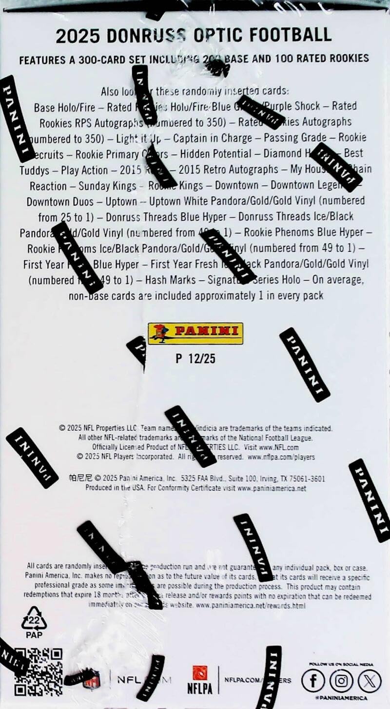 Football Trading Cards Blaster Box V612