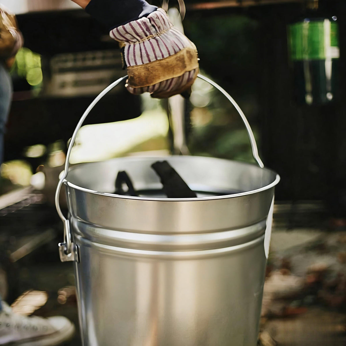 6 Gallon Galvanized Steel Storage Can with Locking Lid A866779