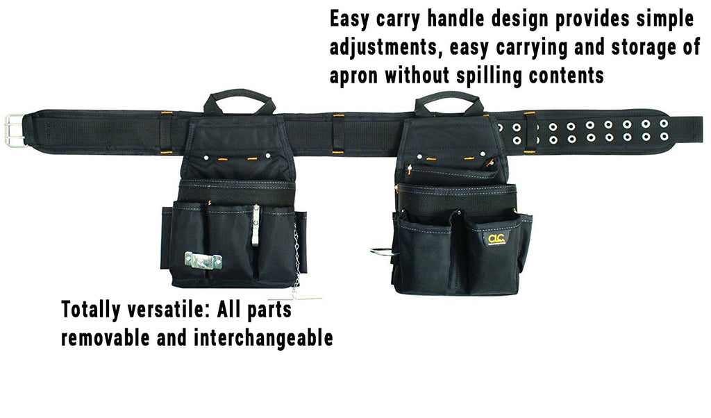 3 Piece 20 Pocket Black Tool Belt G65082