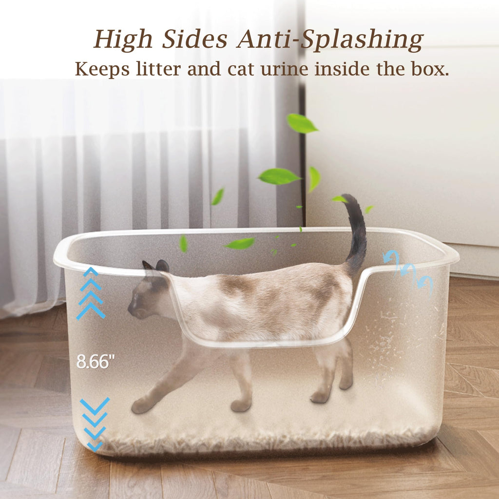 Large High Sides Cat Litter Box W8785
