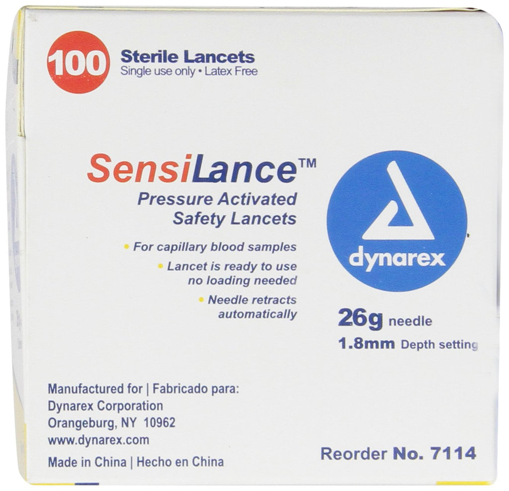 26 Gauge Sterile Safety Lancets 100 Count D9723