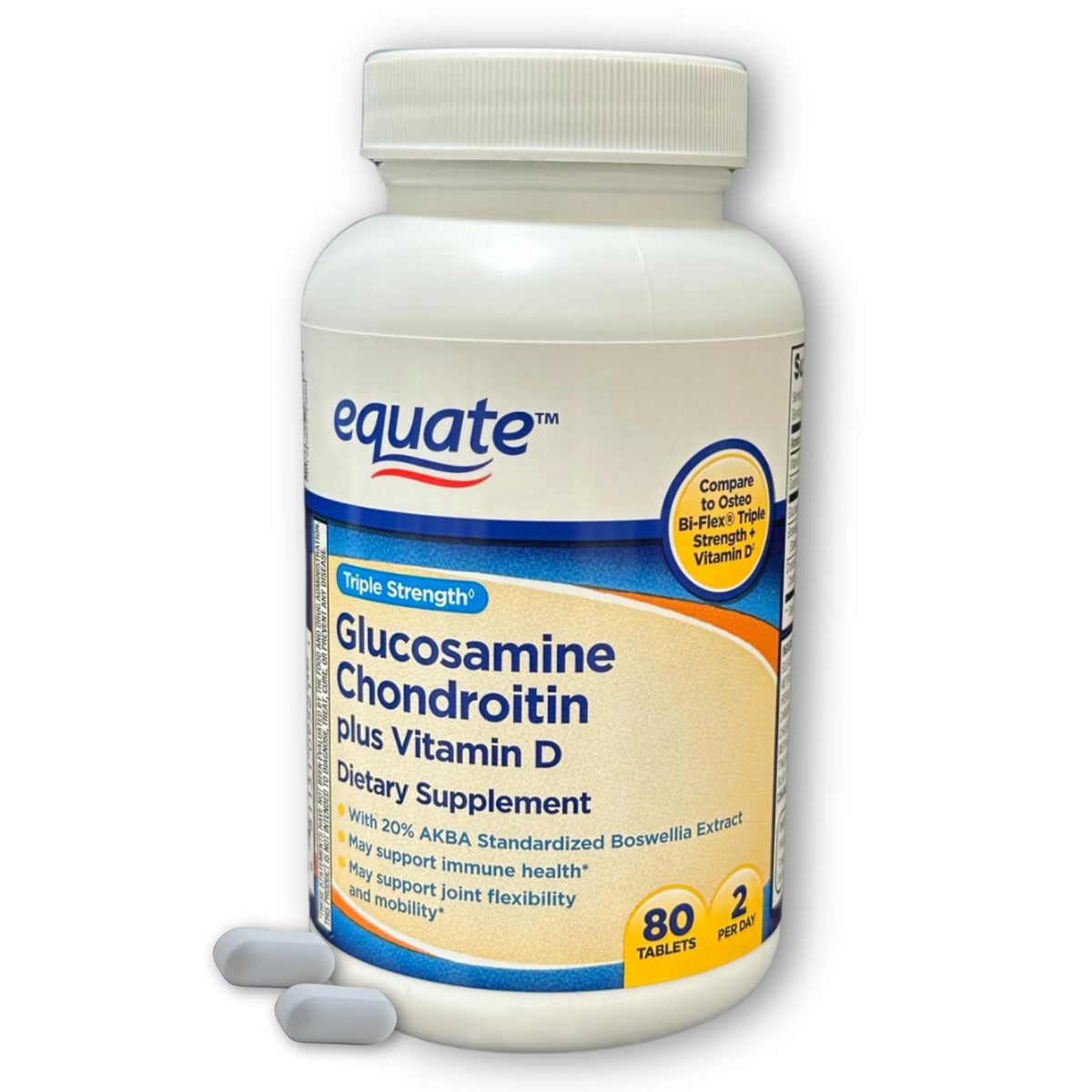 Triple Strength Glucosamine Chondroitin Vitamin D Tablets 80ct M887