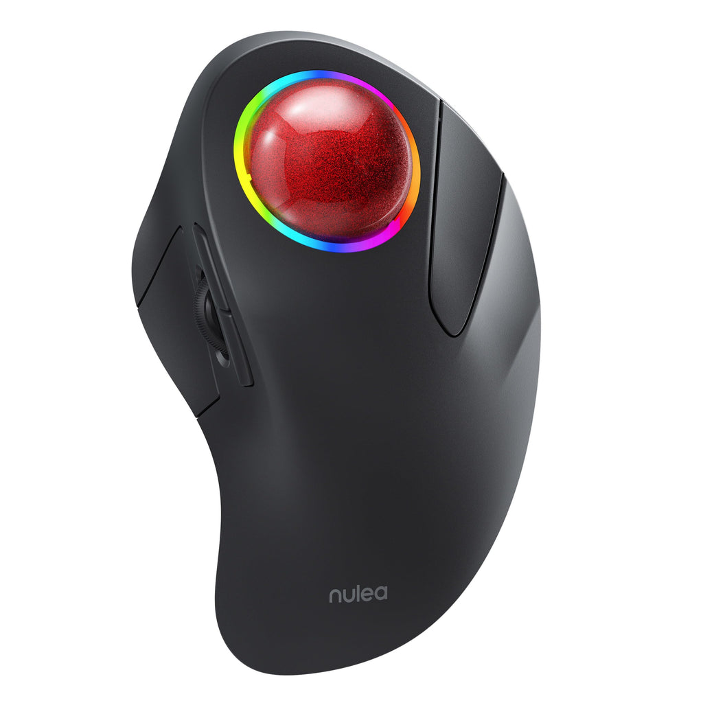 Wireless Ergonomic RGB Trackball Mouse F942552