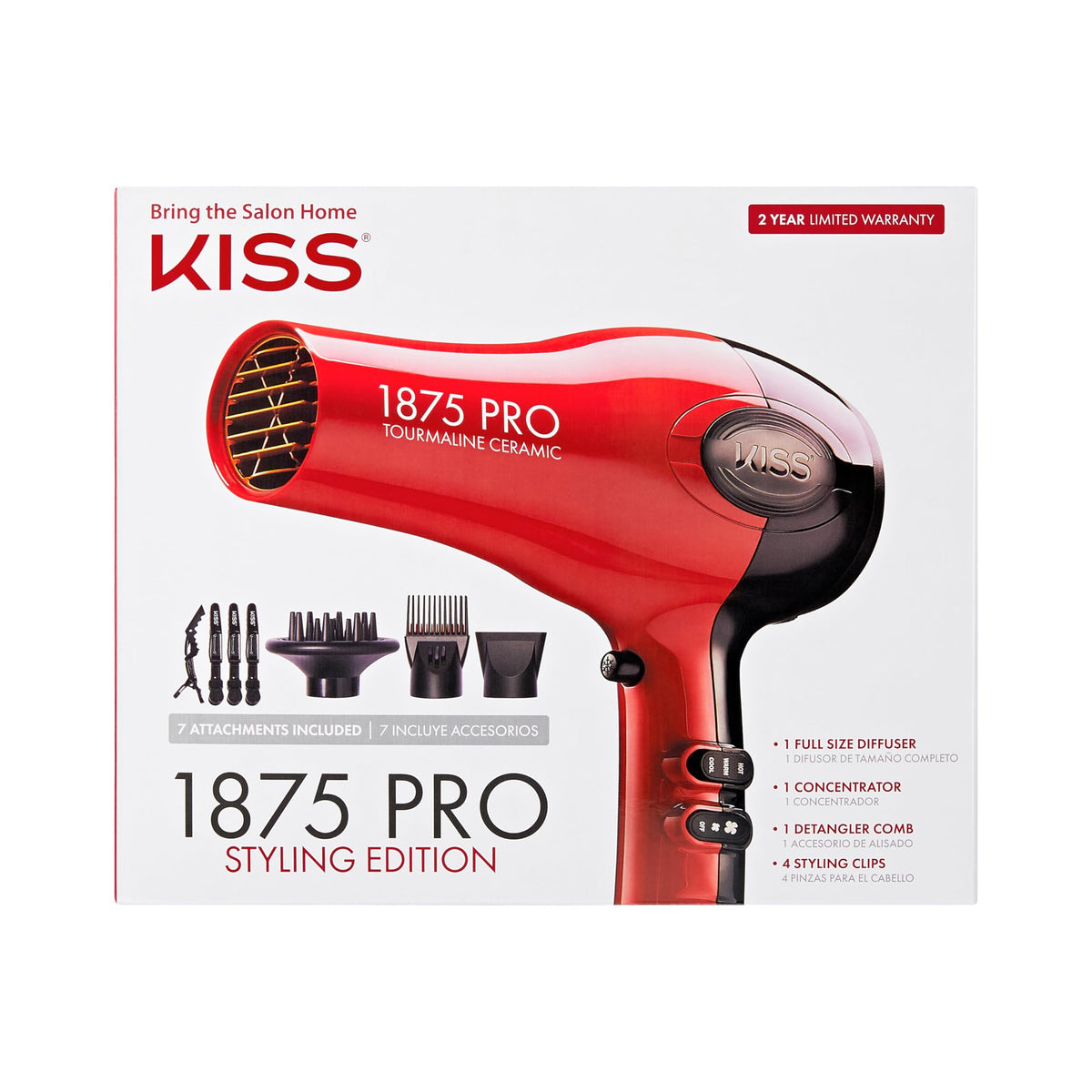 1875 Watt Tourmaline Ceramic Hair Dryer C6800