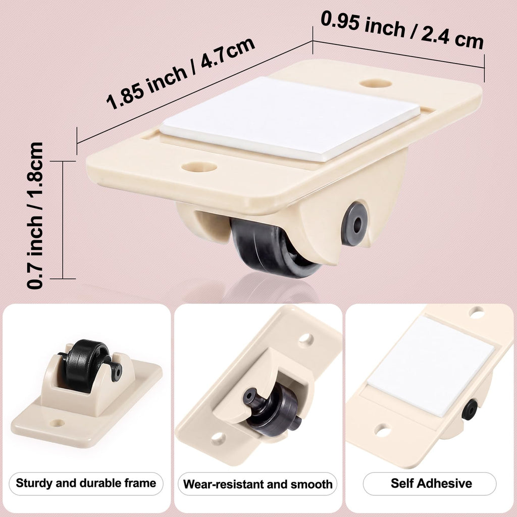 24 Pack Self Adhesive Mini Casters I532