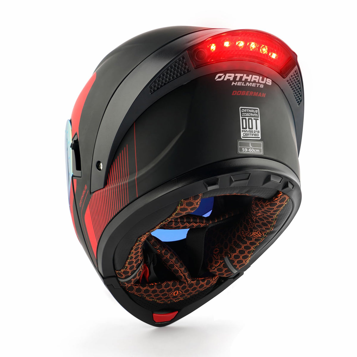 Modular Motorcycle Helmet with LED Lights P2503