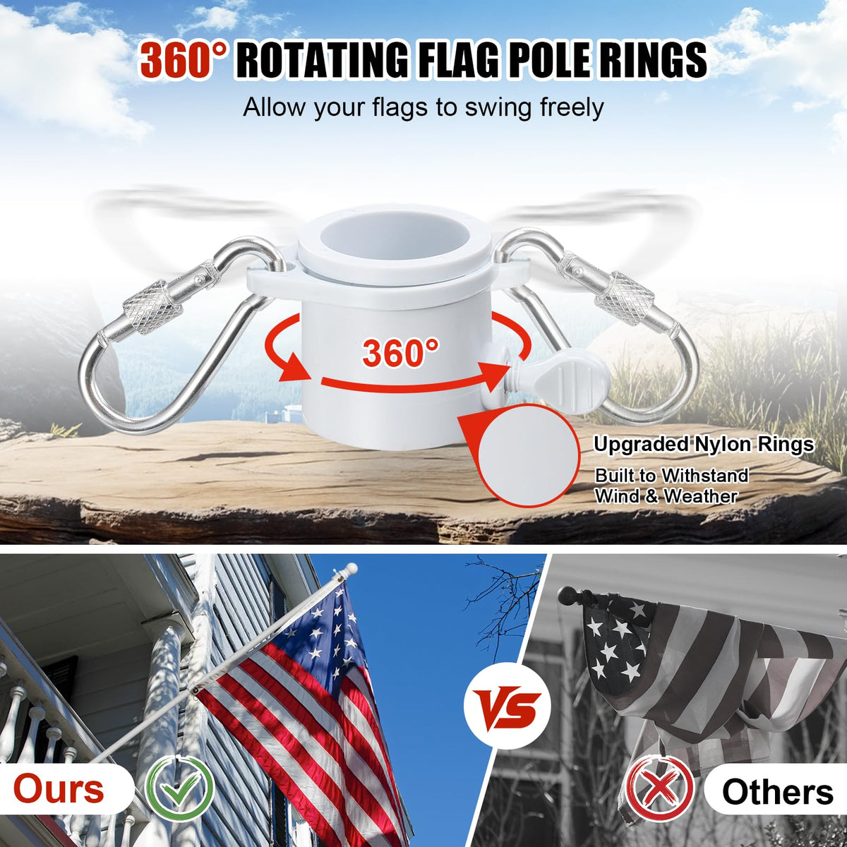 5ft Heavy Duty Stainless Steel Flag Pole Z884