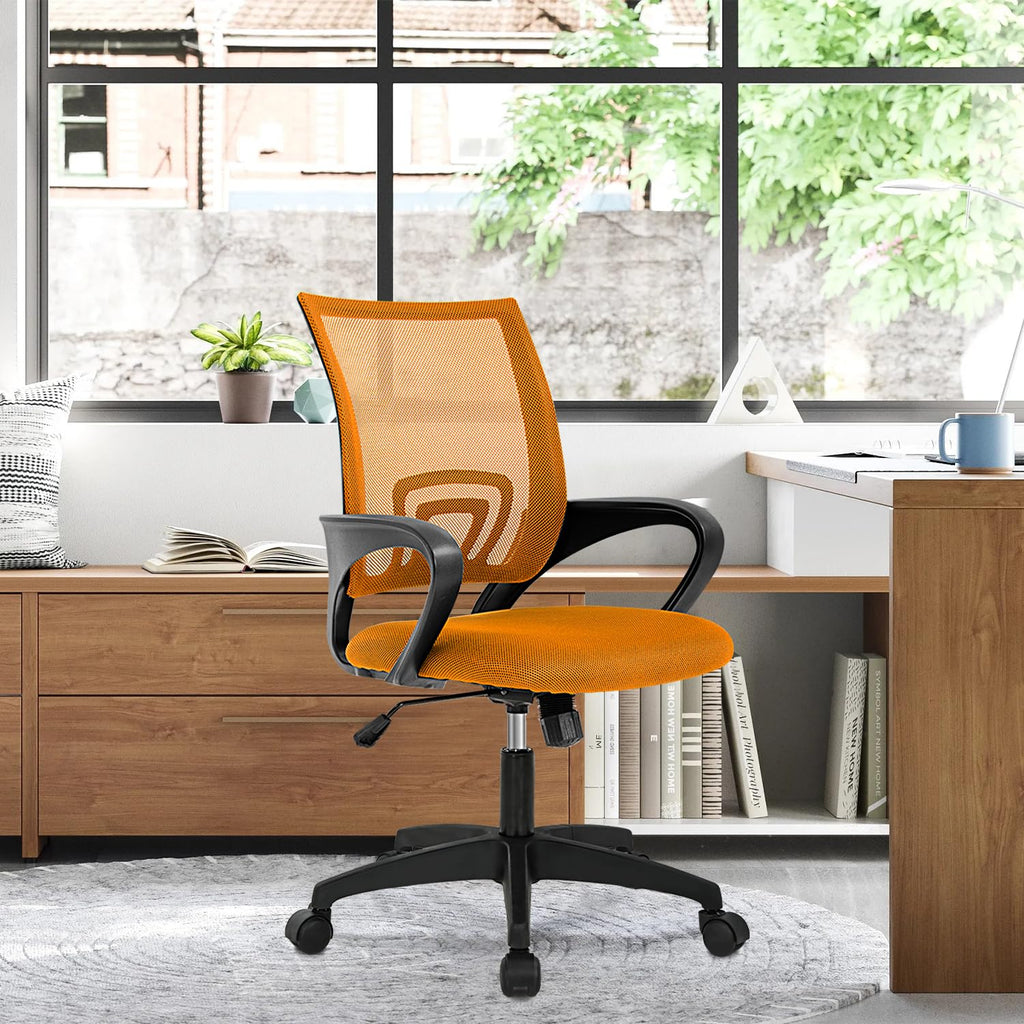 2 Pack Orange Mesh Adjustable Office Chair U7990
