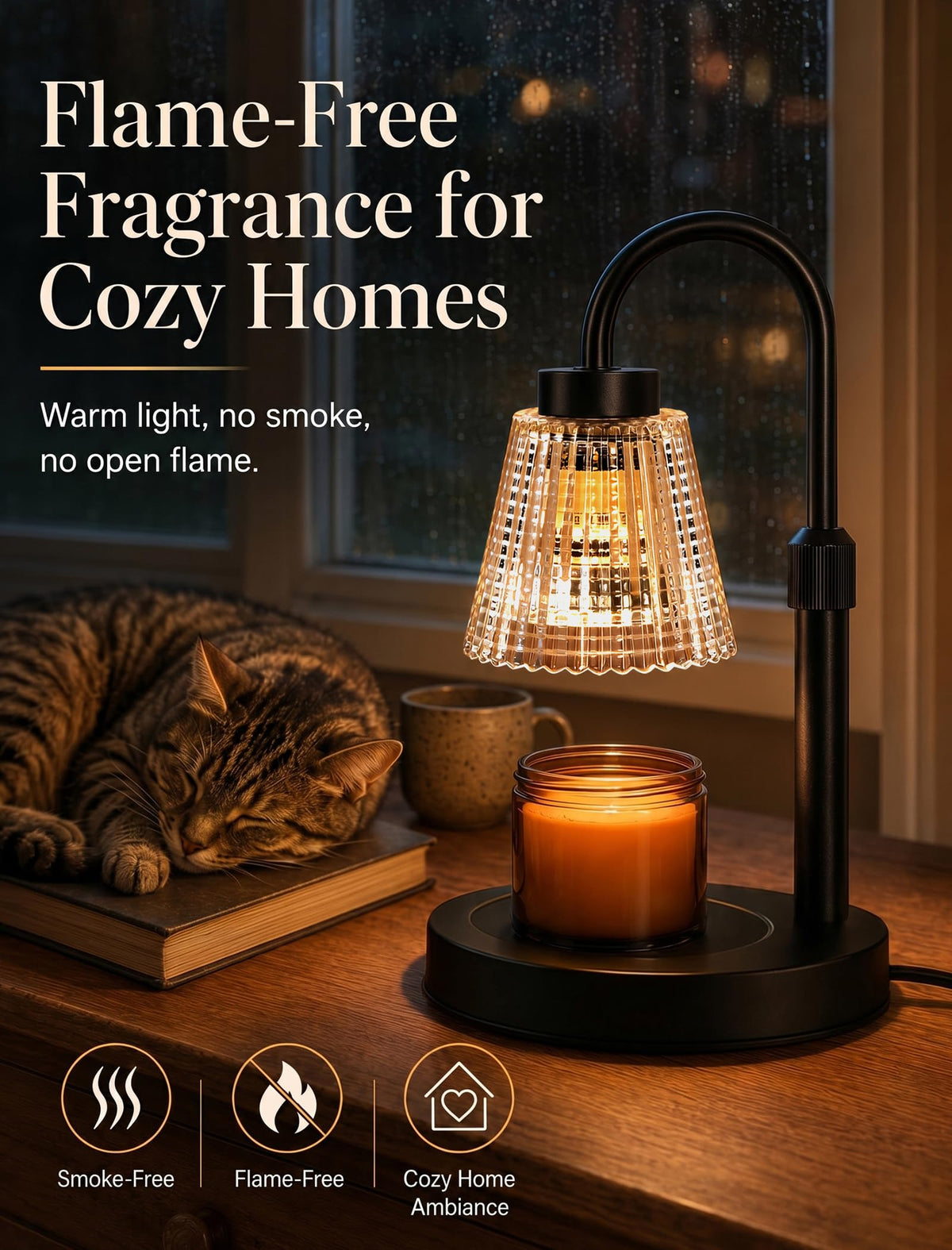 Candle Warmer Lamp with Timer and Dimmer P5578
